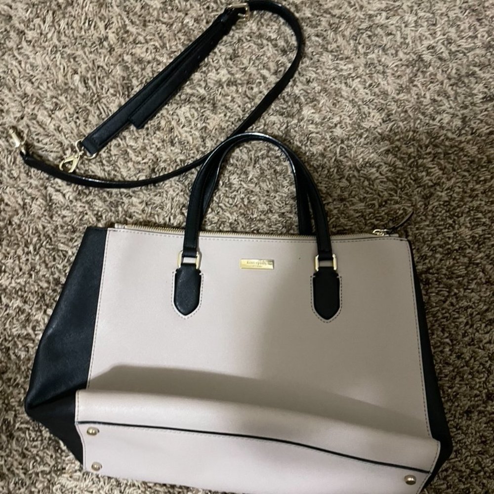 EUC Kate Spade Tan & Black Purse - Picture 8 of 8